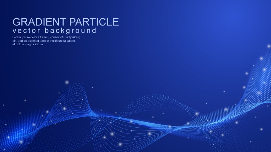 Dynamic Gradient Particle Background vector image