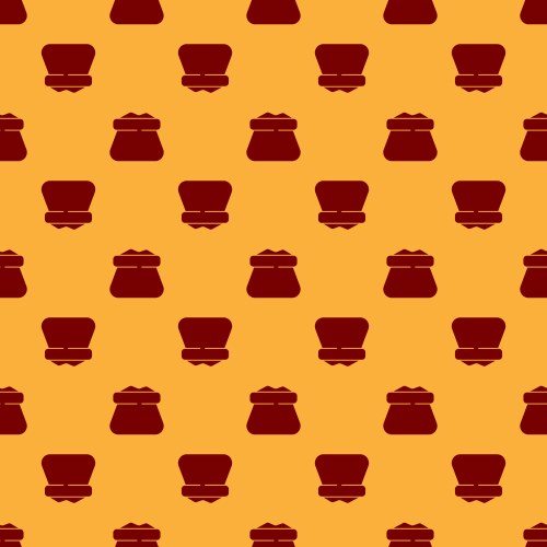 Red full sack icon isolated seamless pattern Vector Image