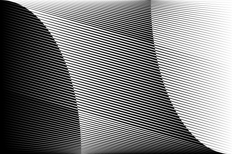 Rgb abstract halftone lines dynamic background vector image