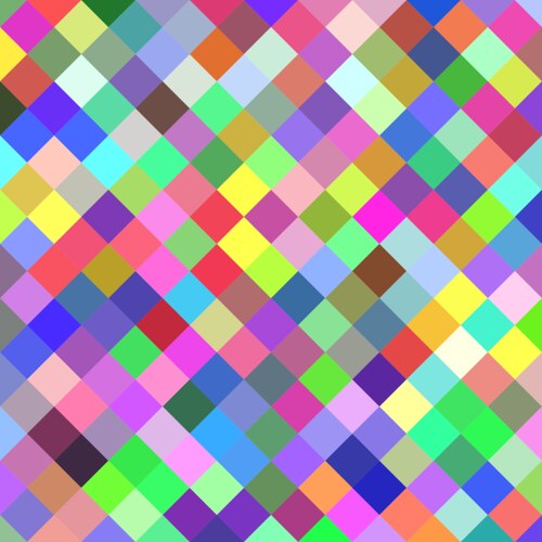 Square pattern background from diagonal squares vector image