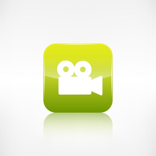 Video camera web icon application button vector image