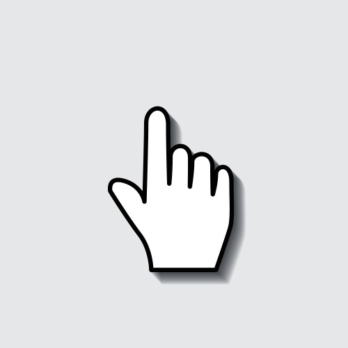 Mouse cursor symbol - arrow click pointer isolated vektorbild