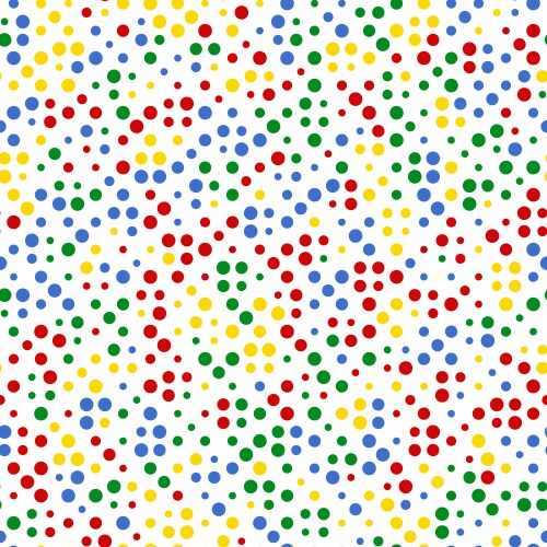 Seamless pattern art with dots random colored grid vector image