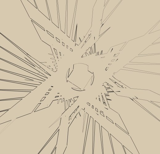 Abstract print texture with bevel-like effect vector image