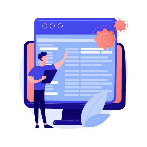 Coding and website development concept vektorbild