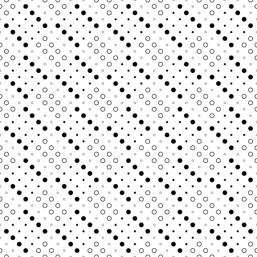 Geometrical abstract monochrome circle pattern vector image