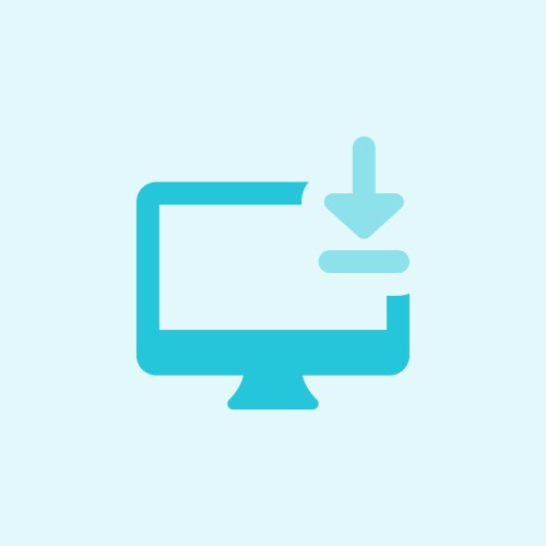 Moving or storing file in local folder vector image