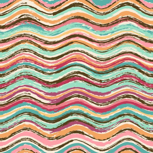 Abstract wavy seamless pattern Royalty Free Vector Image