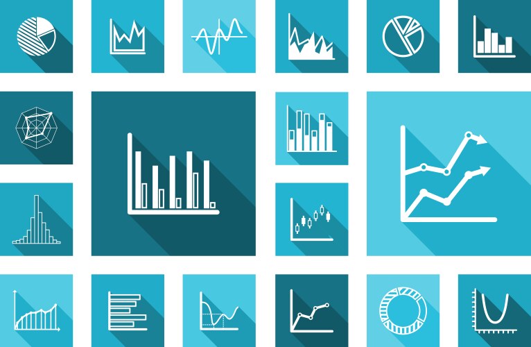 Glossy graphs Royalty Free Vector Image - VectorStock