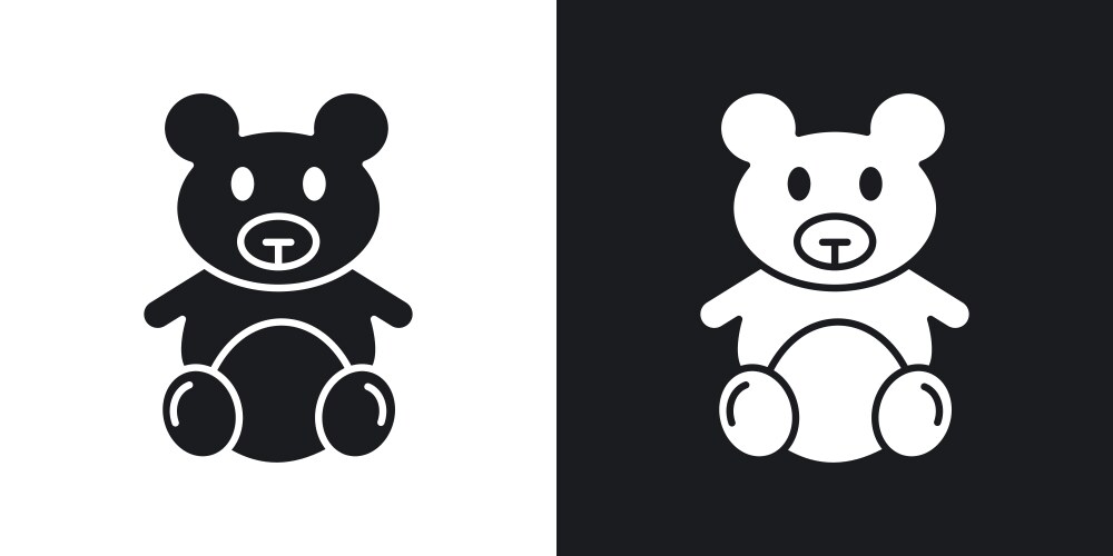 Teddy Bear Black and White Drawings Vector Images (over 3,800)