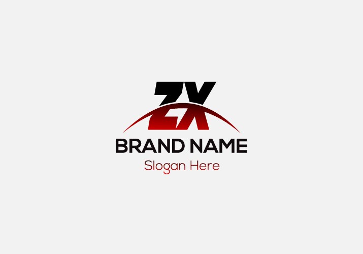 Abstract zx letter modern initial lettermarks logo – Royalty-Free