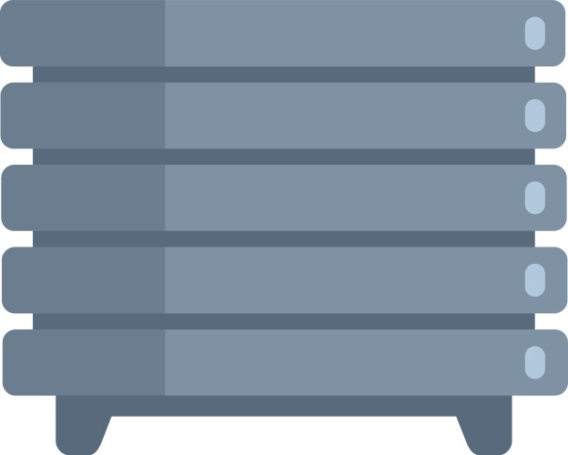 Database server storing digital information vector image