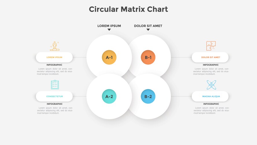 modern infographic template vector image