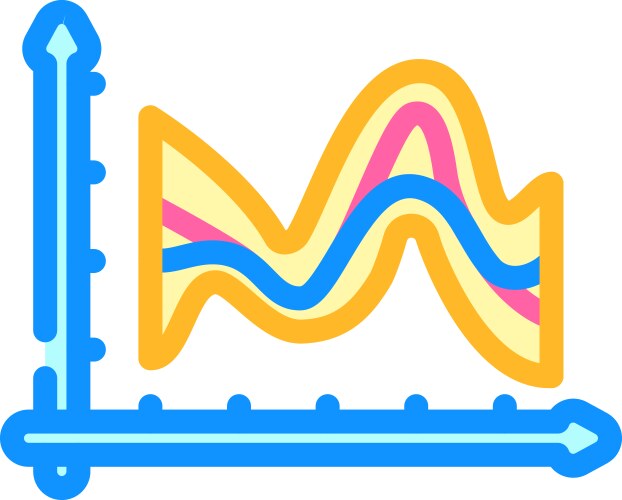 Hyperparameter tuning machine learning color icon vector image