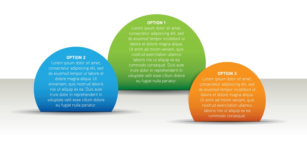 Modern infographic with 4 options circle template Vector Image