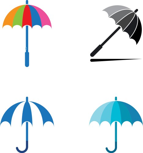 Umbrella logo Royalty Free Vector Image - VectorStock