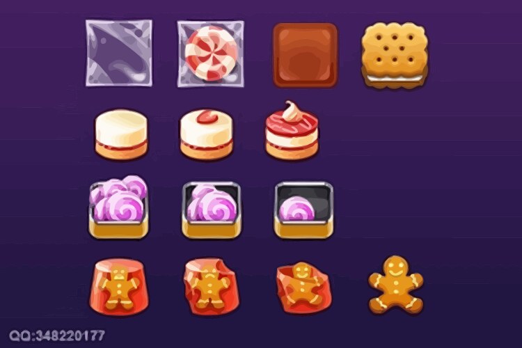 Complete set of level button game ui pop-up icon vector image