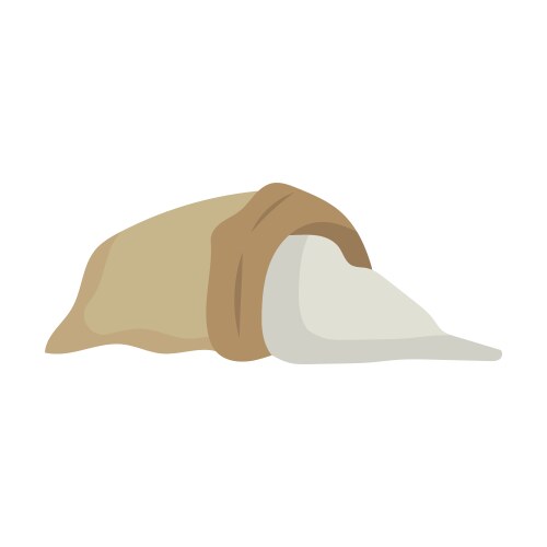 Sack or bag sand and rice seed farmer flour Vector Image