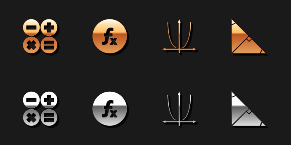 Set calculator function mathematical symbol vector image