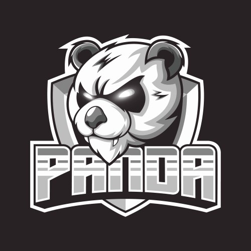 Panda mascot logo Vector Image