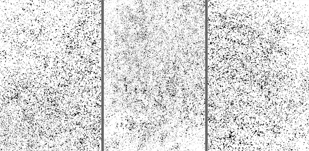 Black grainy texture isolated on white vector image