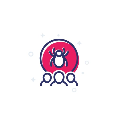 Software testing icon for web and apps vector image