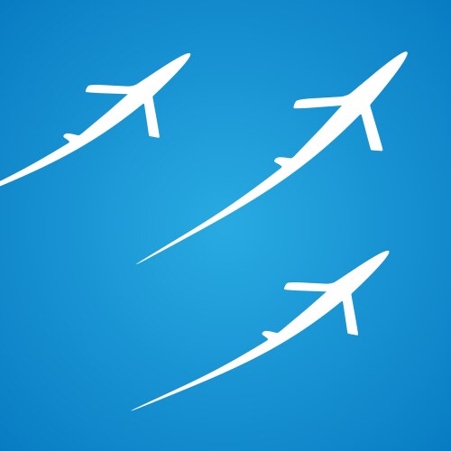 Airplane symbol design vector image