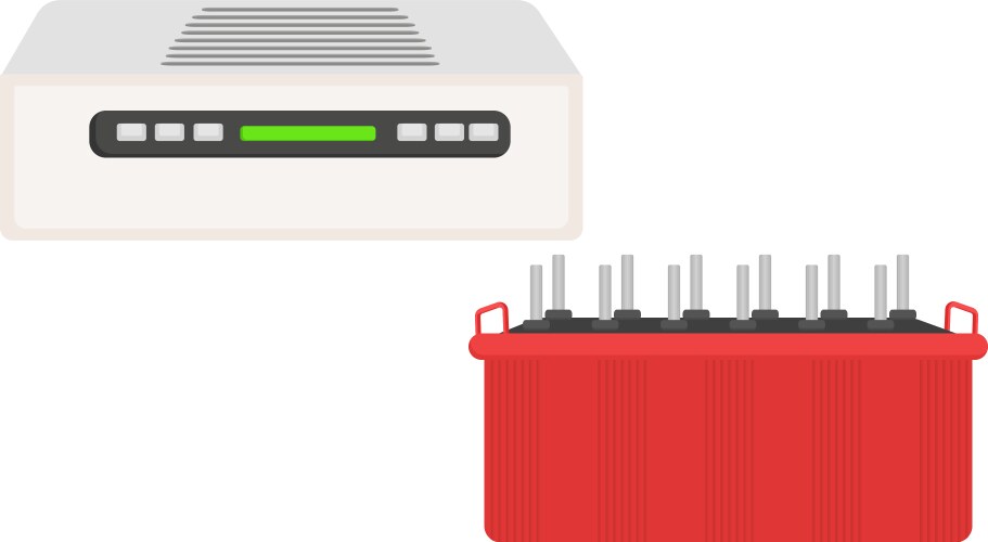 Ac window system on a white background Royalty Free Vector