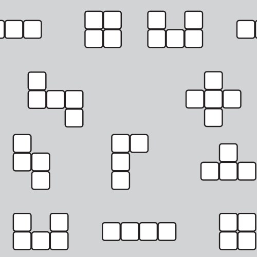 Seamless pattern linear block game vector image