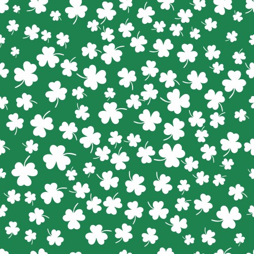 Clover leaf flat design green backdrop background Vector Image