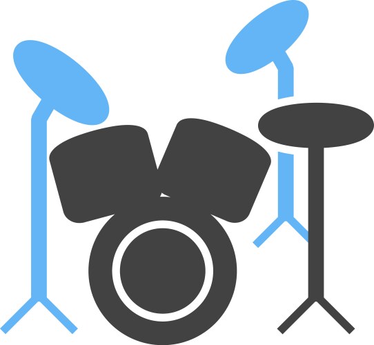 Drum set Royalty Free Vector Image - VectorStock