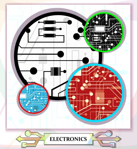 Electronic Circuit Schematic Royalty Free Vector Image
