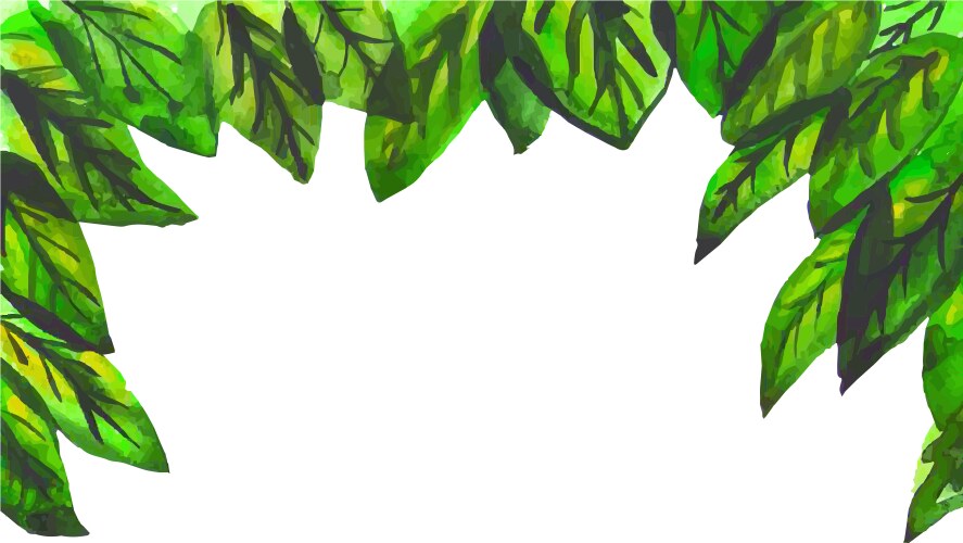 Small tree branch with green leaves Royalty Free Vector