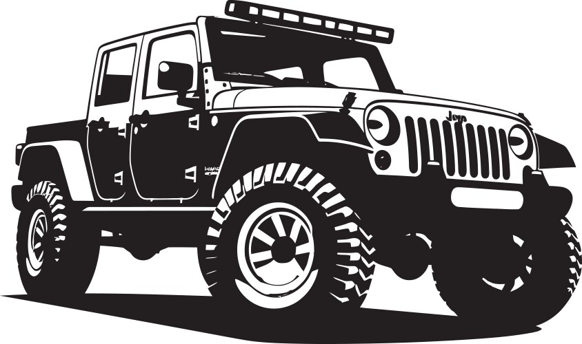 Jeep Silhouette Vector Images (over 2,100)