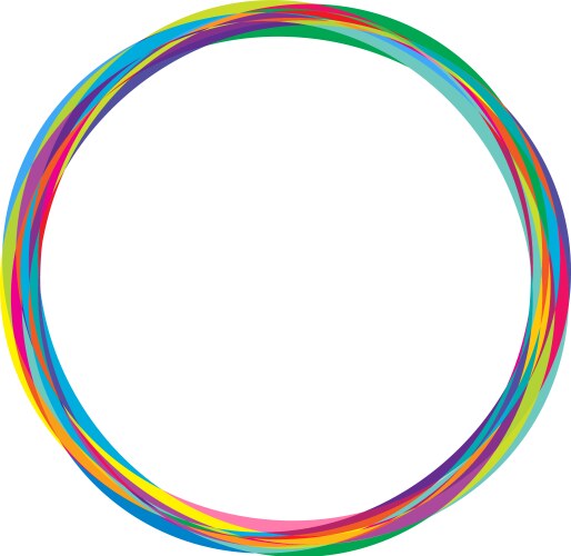 Abstract random circles geometric circular element vector image