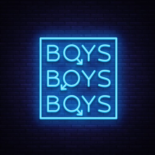 Neon LGBT Pride Sign Vector Image