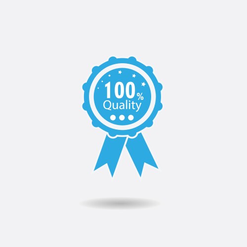 Low poly quality icon check Royalty Free Vector Image