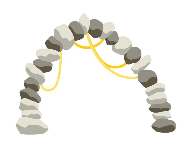 Design element for a fantasy platformer game level vector image