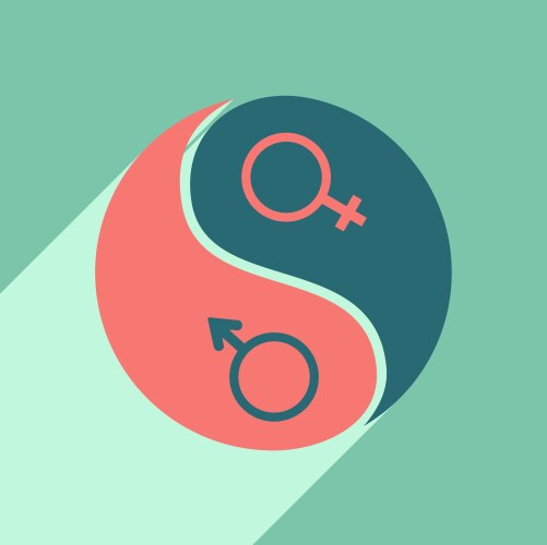 Flat with shadow icon and mobile application vector image