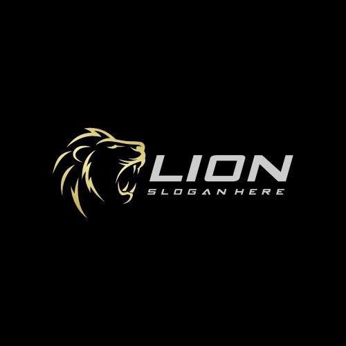 Lion logo template Vector Image