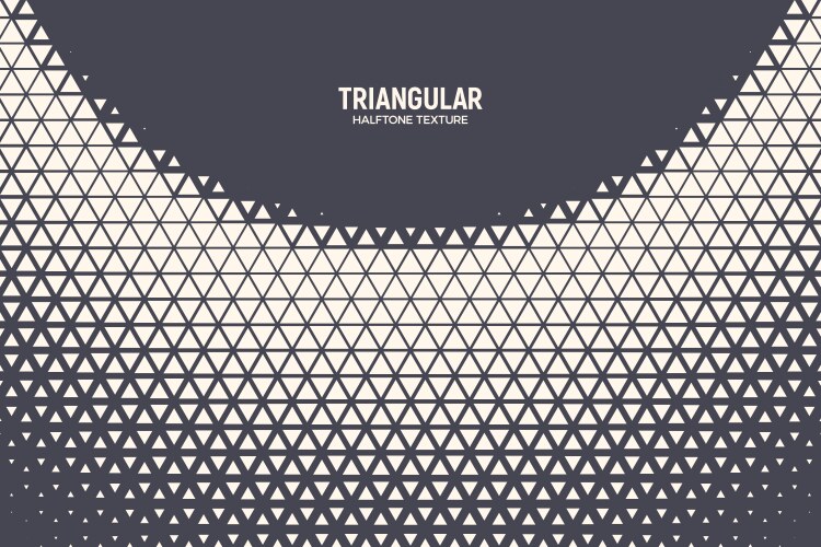 Triangular halftone pattern geometric technology vector image