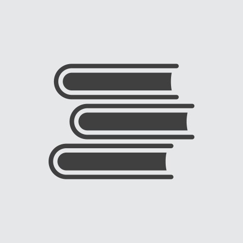 Book stack icon outline sustainable Royalty Free Vector