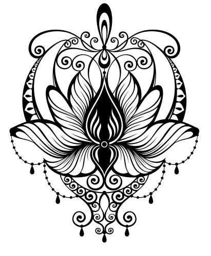Lotus flower logo Royalty Free Vector Image - VectorStock