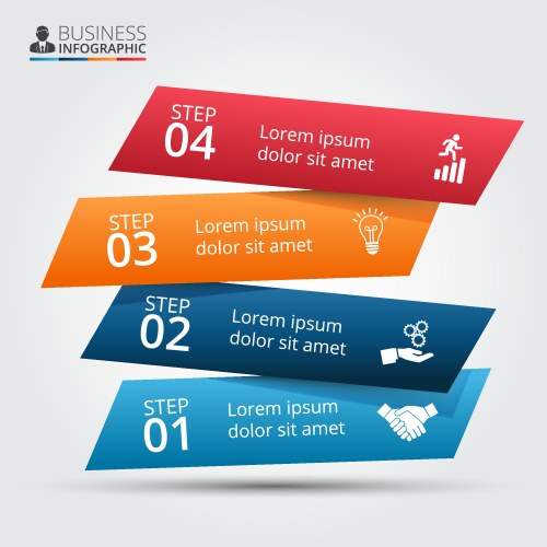 Arrow business infographics template Royalty Free Vector