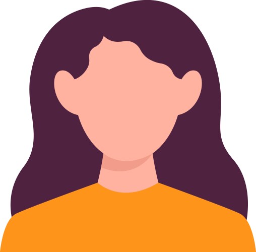 Woman avatar profile Royalty Free Vector Image