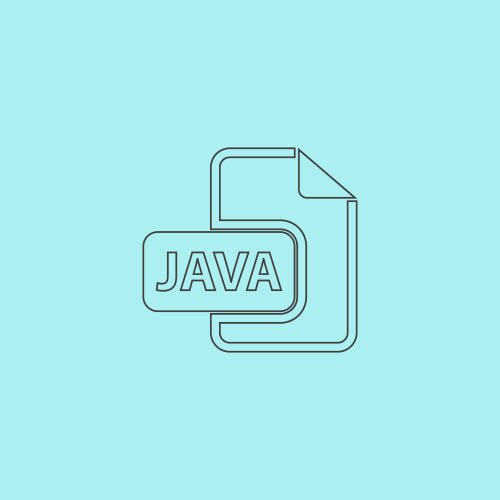 Java development file format flat icon vector image