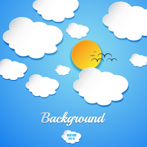 Cute clouds Royalty Free Vector Image - VectorStock