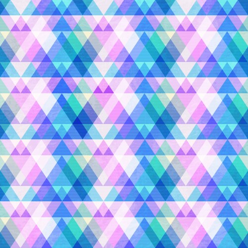 Pastel color triangle pattern with grunge effect Vector Image