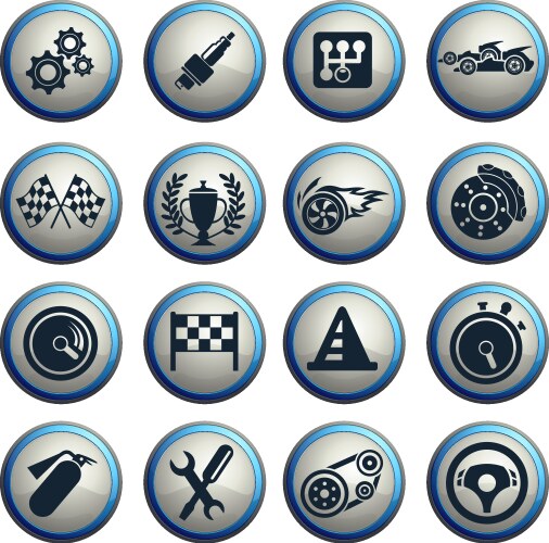Formula 1 car icon Royalty Free Vector Image - VectorStock