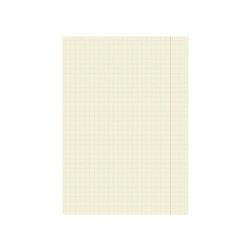 Notebook page template isolated white background vector image